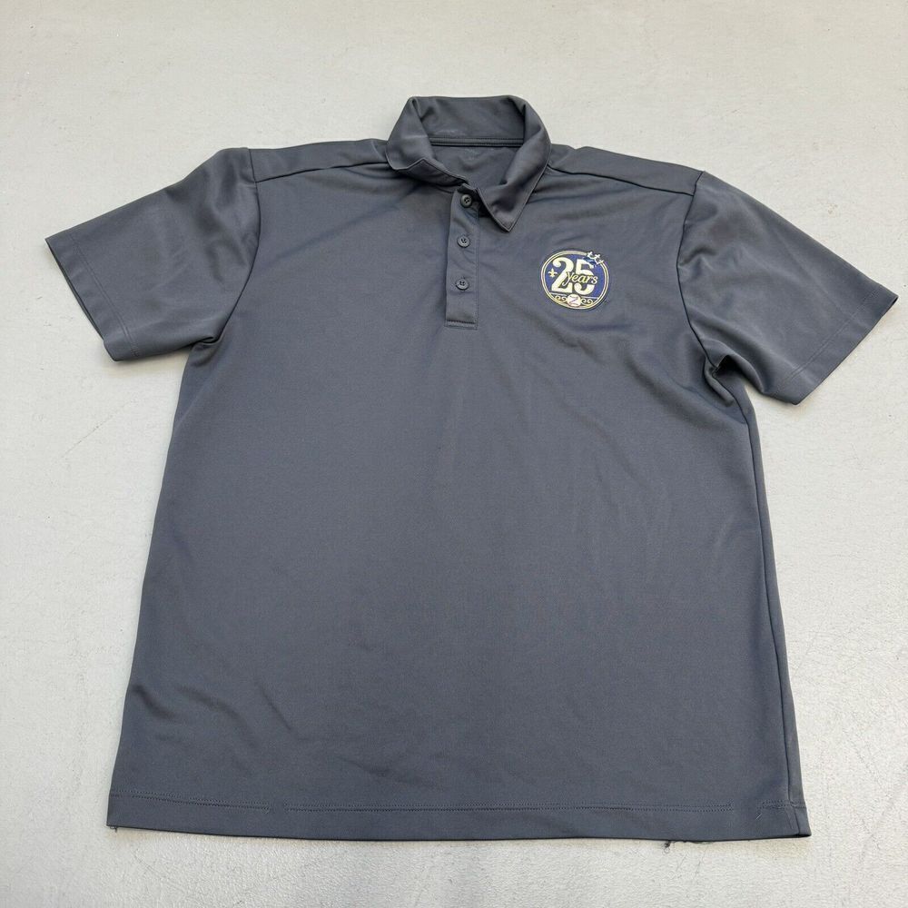 New Orleans Zephyrs 25 Years Polo Shirt Size Medium Gray Port Authority